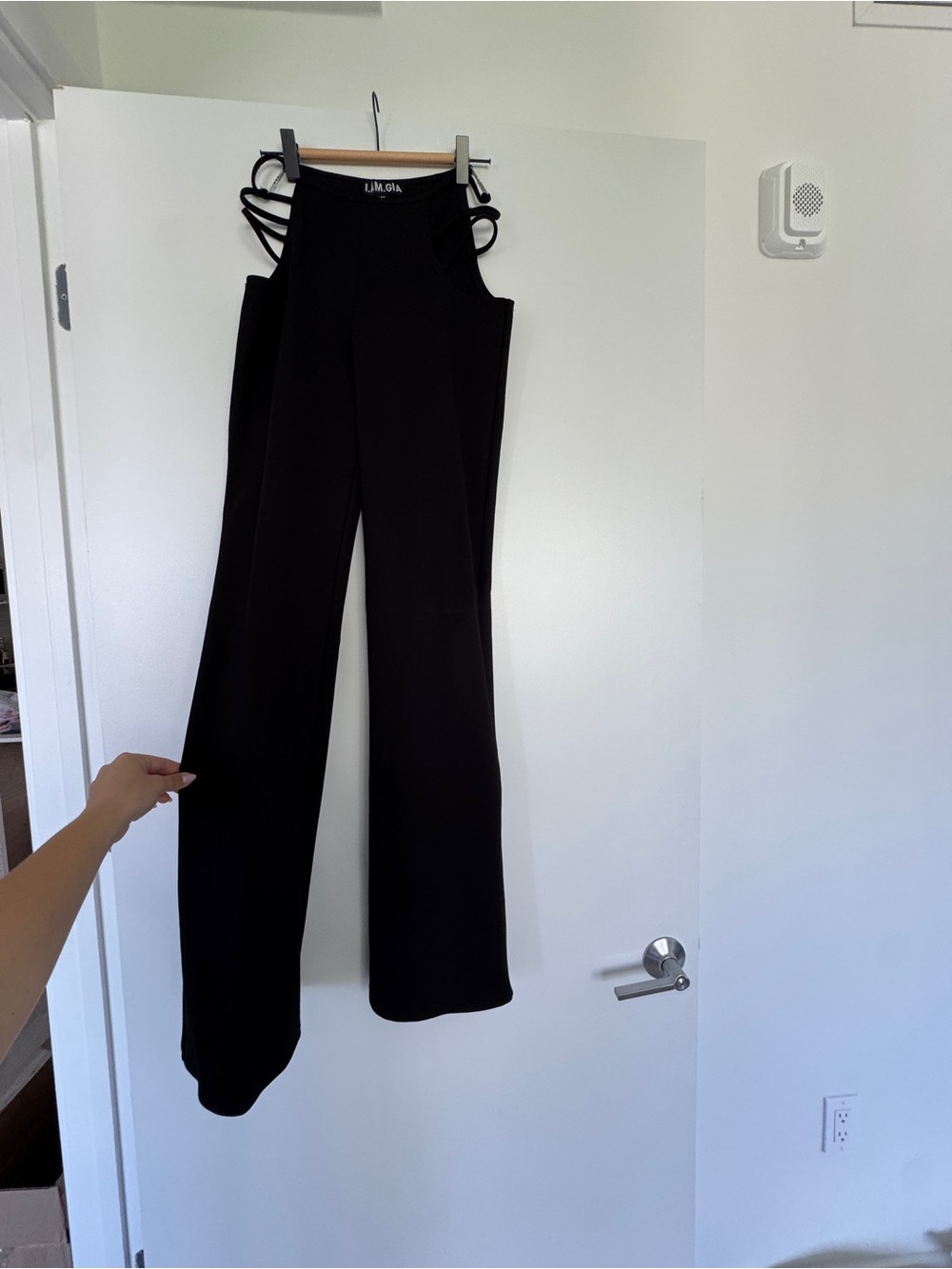 IAMGIA High-Waist Black Wide-Leg Euphoria pants